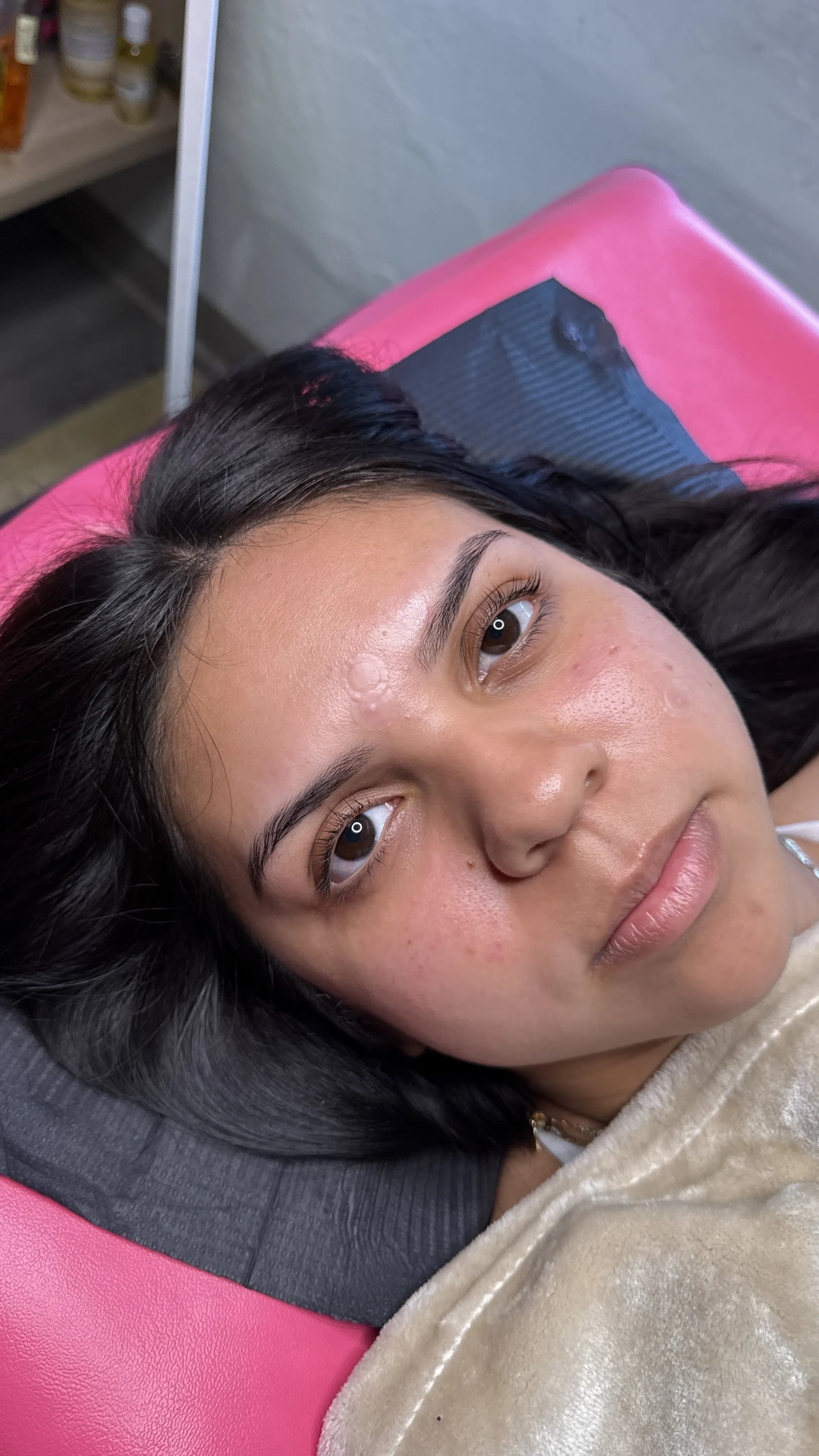 Beautiful lash lift transformation